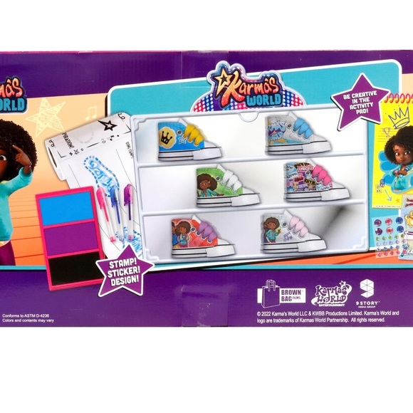 Karma's World Ultimate Statement Activity Rubber Stamp Set,Brand New In Box - Picture 5 of 5